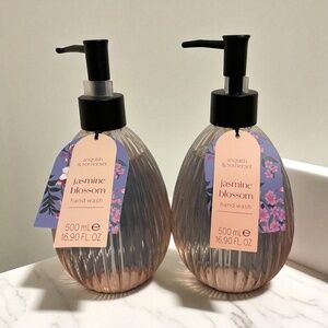 Asquith & Somerset Jasmine Blossom Hand Wash 2 Pack | 16.9 oz Each Glass Bottle